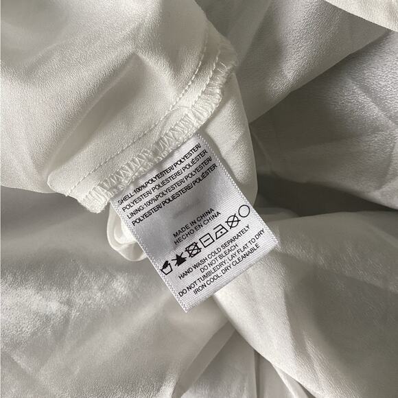 Stellah Blue Ruffle Floral Tiered Mini Dress L - Picture 5 of 6